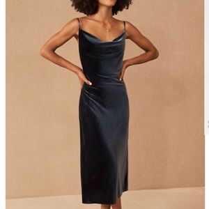 Jenny Yoo Bentley Velvet Midi Dress